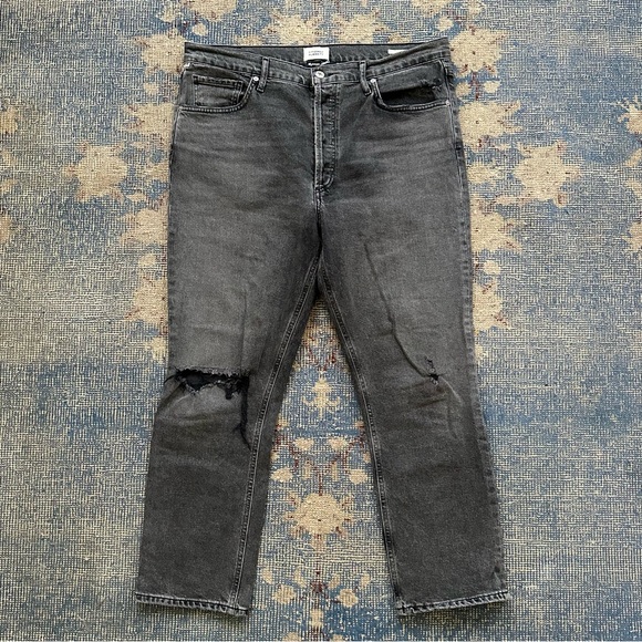 Citizens of Humanity Jolene High Rise Straight Jeans in Secrets 32 - Picture 3 of 5